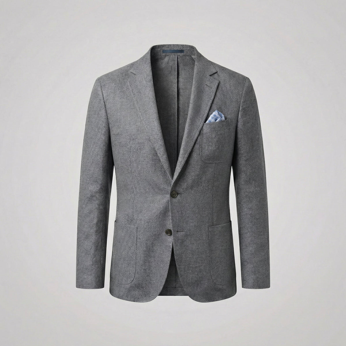 Men's Linen Blazer Unstructured Notch Lapel Lightweight Casual Jacket