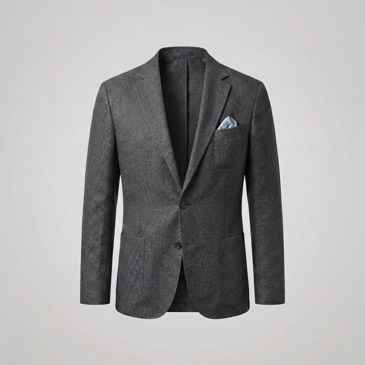 Men's Linen Blazer Unstructured Notch Lapel Lightweight Casual Jacket