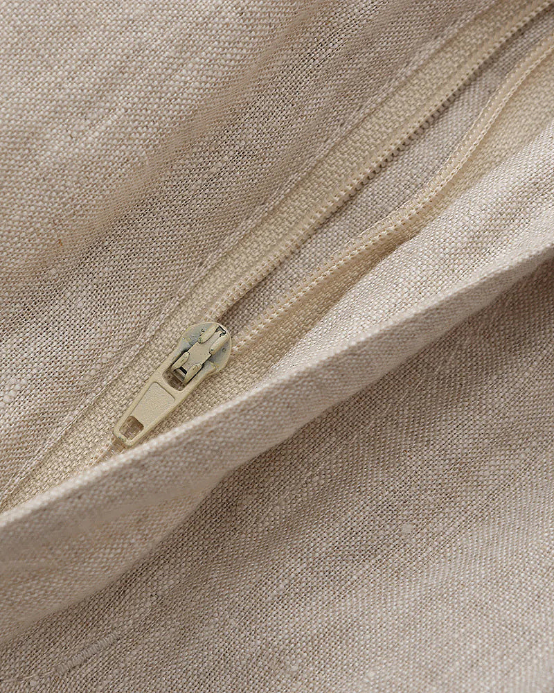 Men's Linen Shorts Straight Fit Breathable Summer Casual Style
