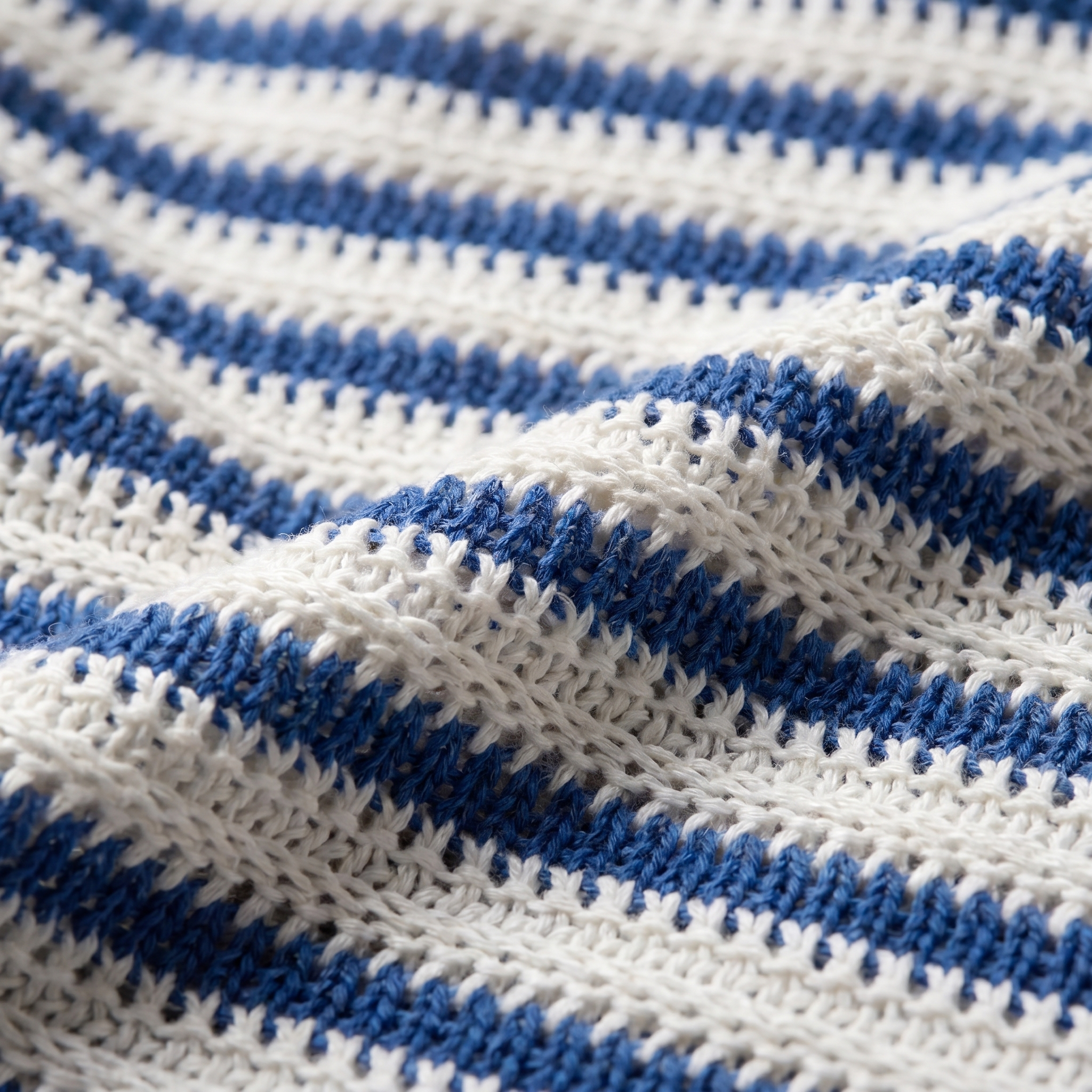 Men's Open Knit Striped Resort Shirt Casual Summer Relaxed Fit