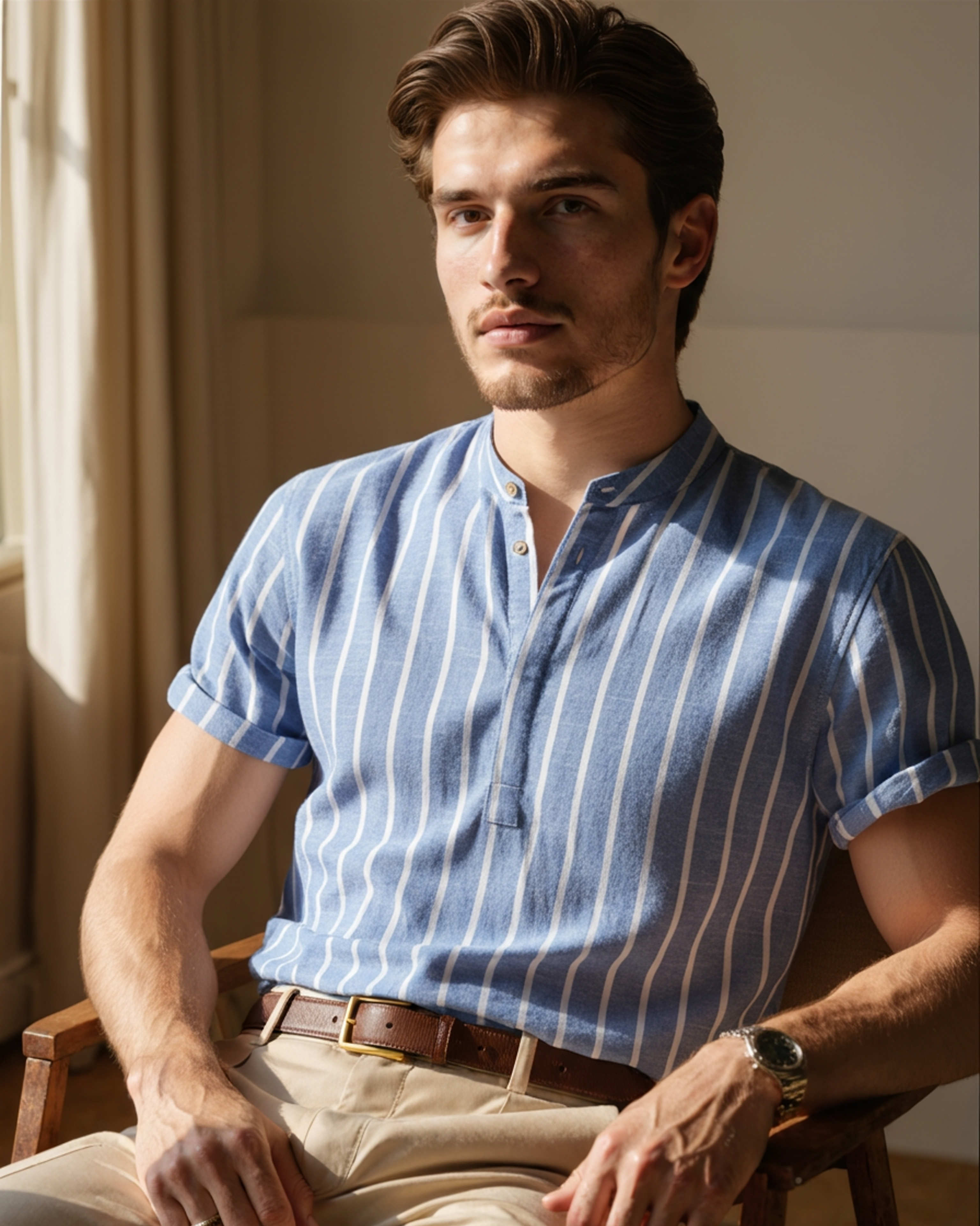 Men's Organic Cotton Polo Shirt for Smart Casual Wear