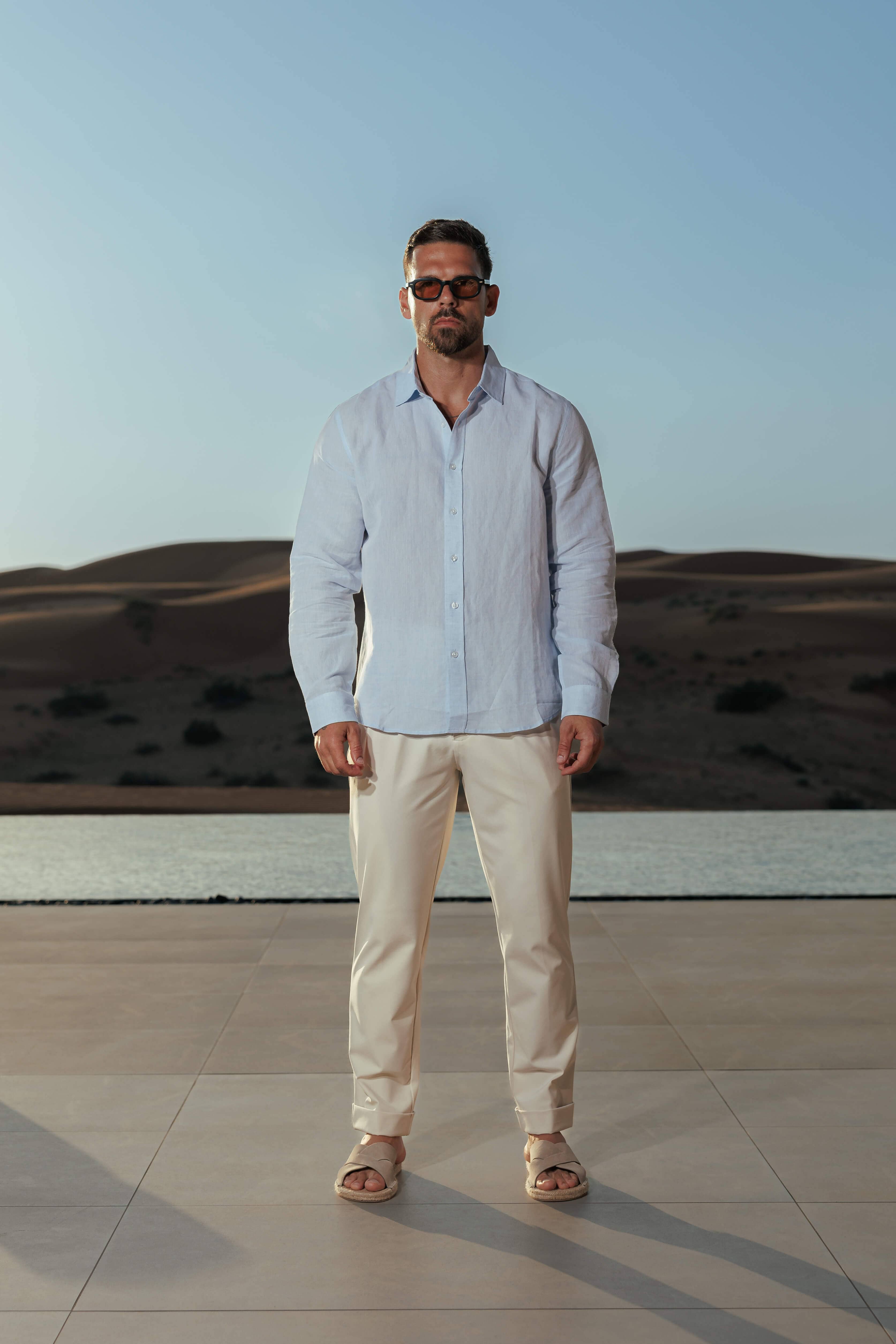 Men's Premium Linen Shirt Long Sleeve Classic Casual Summer