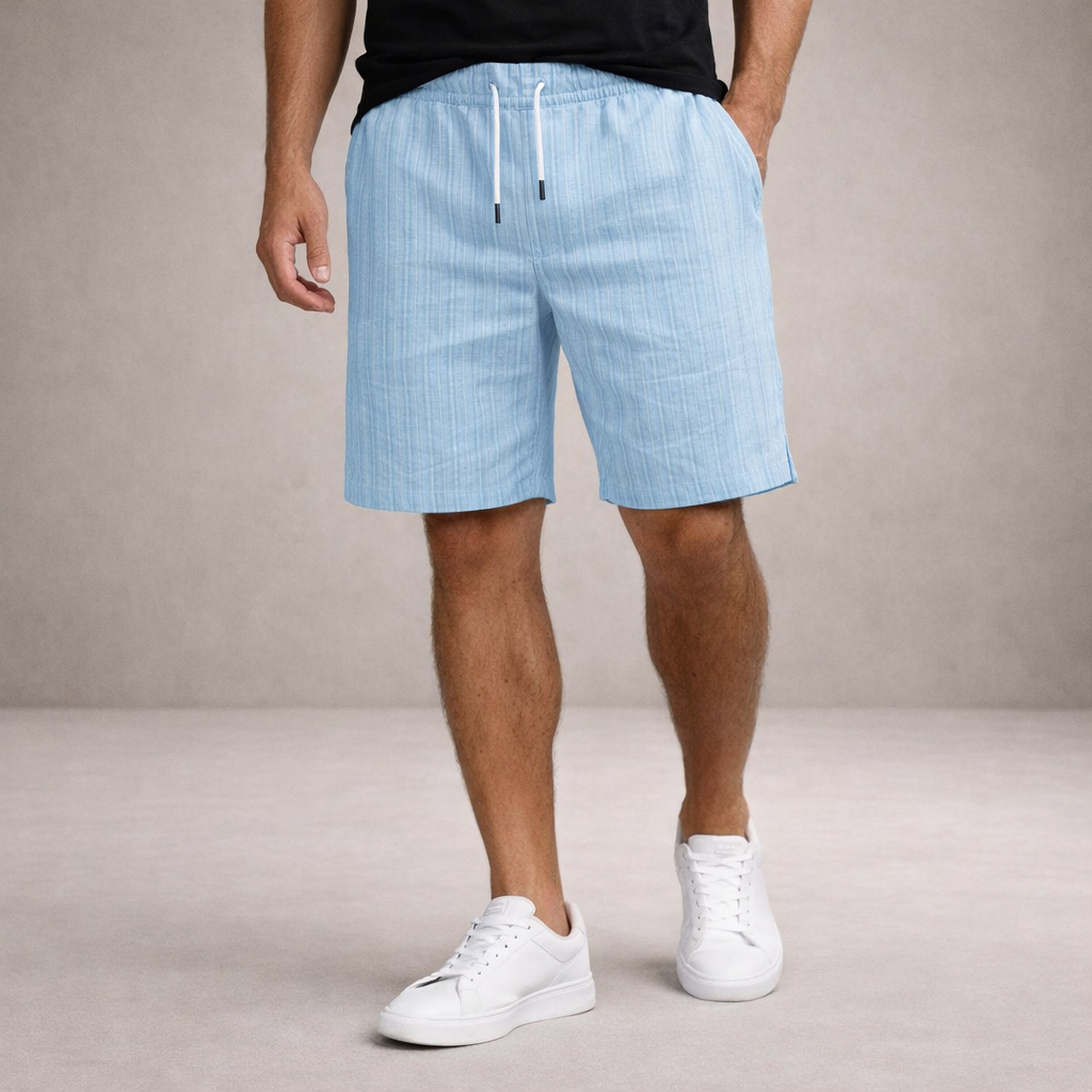 Men's Regular Fit Linen Summer Shorts Breathable Casual
