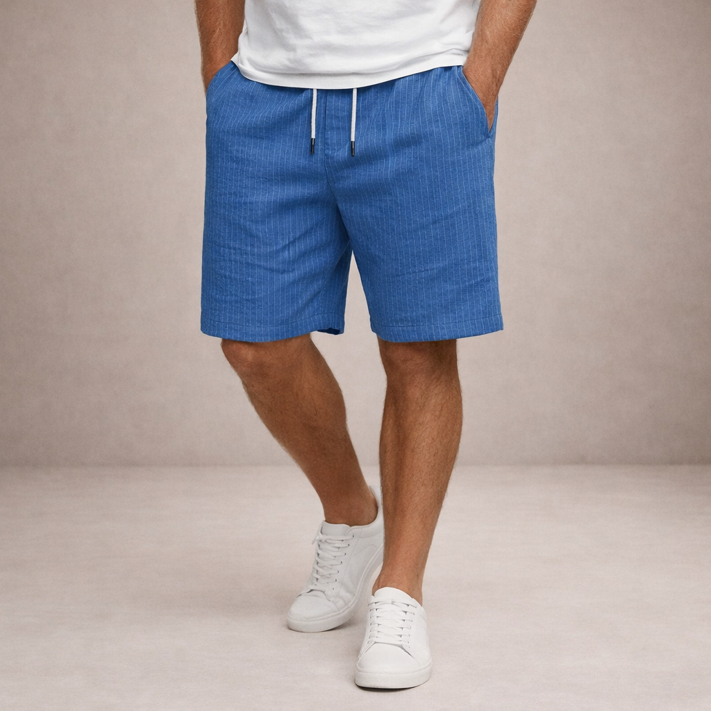 Men's Regular Fit Linen Summer Shorts Breathable Casual