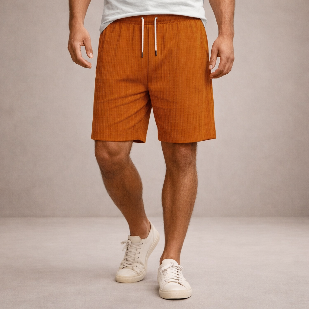 Men's Regular Fit Linen Summer Shorts Breathable Casual
