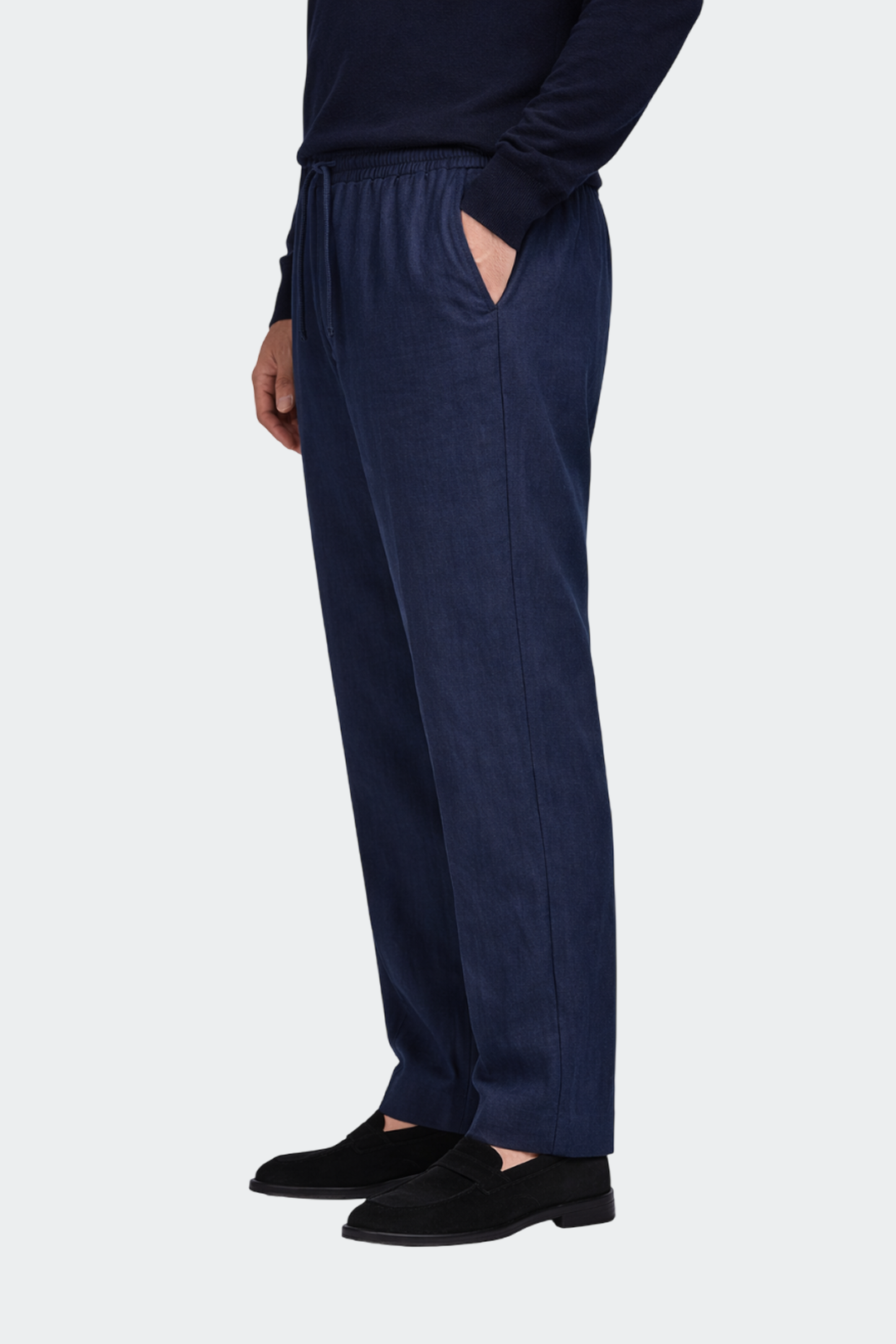 Men's Relaxed Fit Linen Pants Breathable Casual Summer Lightweight