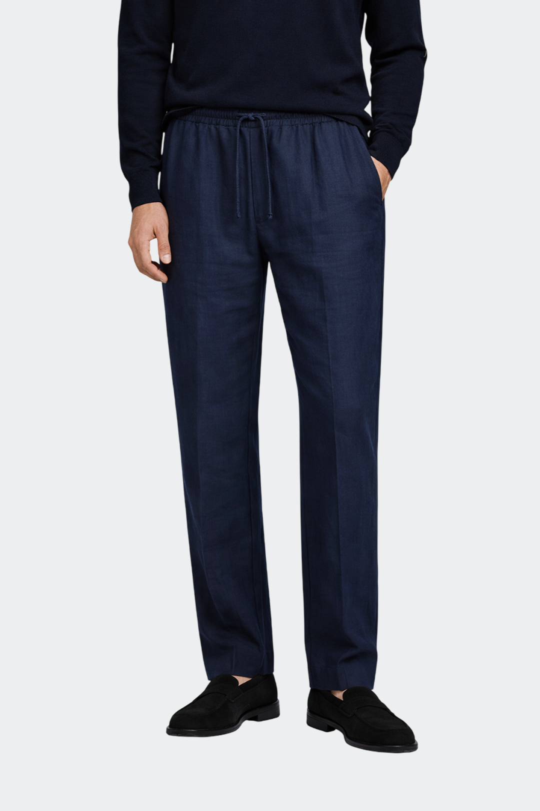 Men's Relaxed Fit Linen Pants Breathable Casual Summer Lightweight