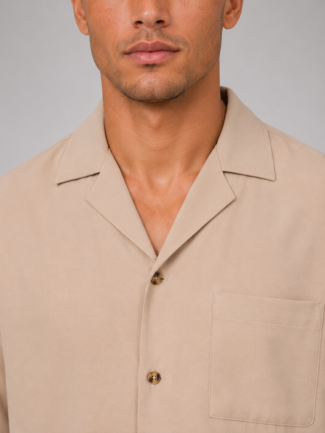 Men's Relaxed Summer Co-Ord Set Short Sleeve Shirt and Drawstring Trousers