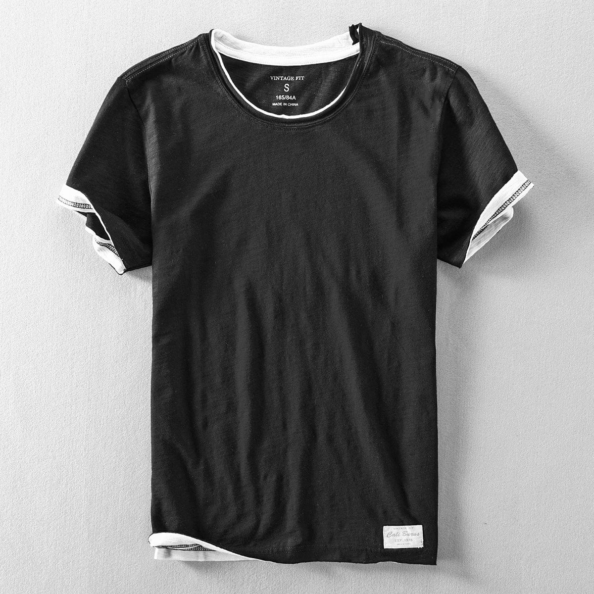 Men's Round Neck Summer T-Shirt Lightweight Breathable Casual Fit