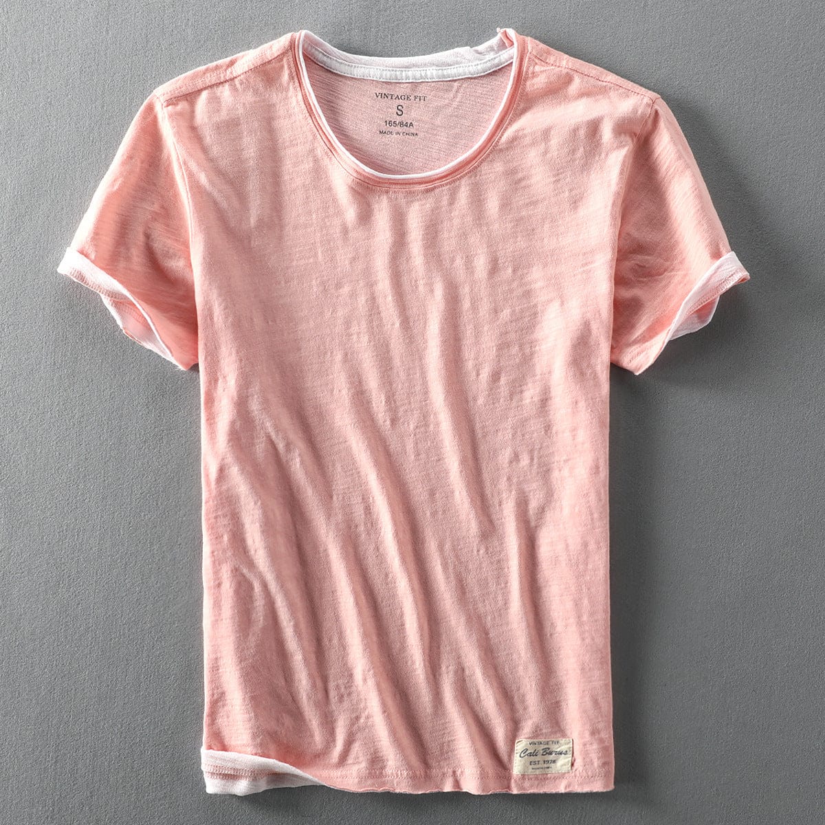 Men's Round Neck Summer T-Shirt Lightweight Breathable Casual Fit