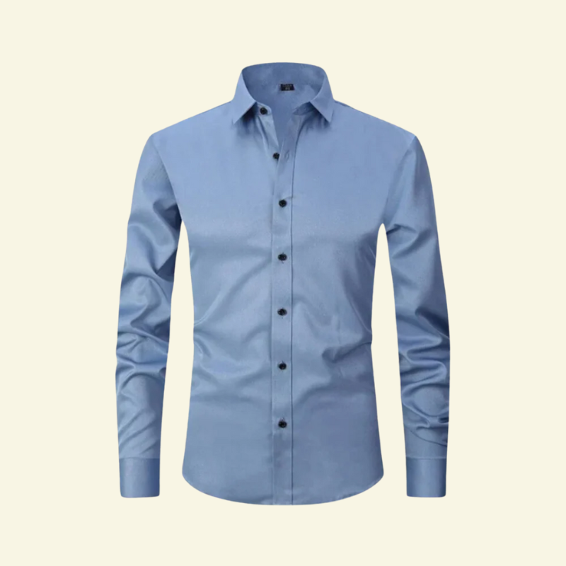 Men's Smart Casual Shirt with Contrast Button Detail