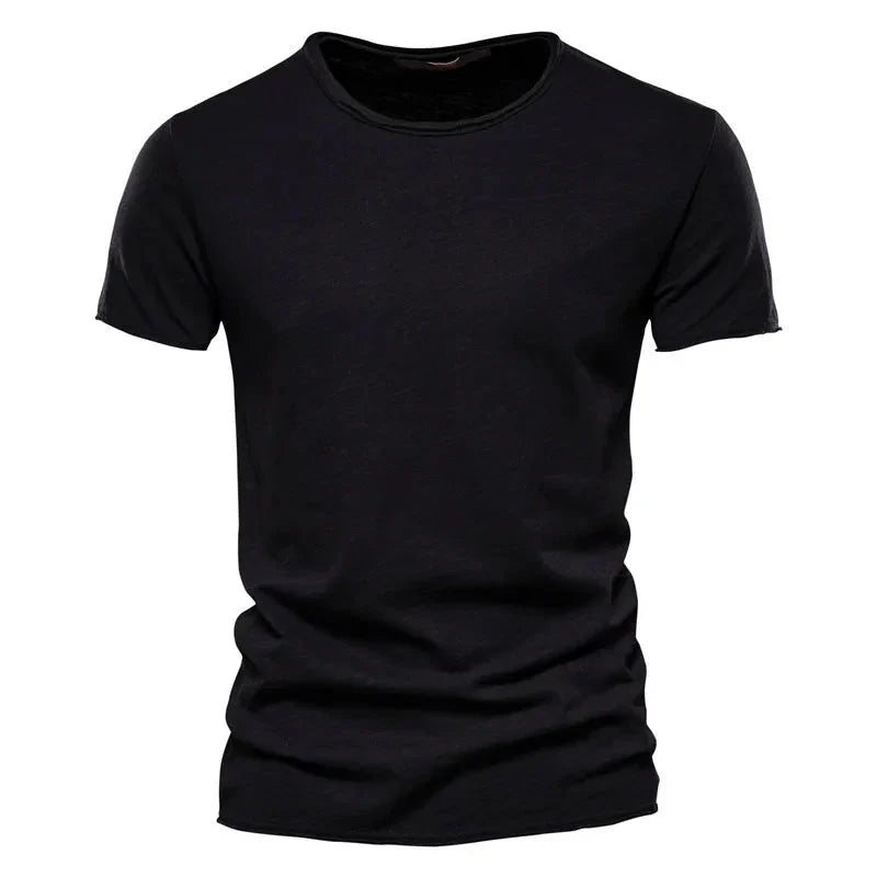 Men's Soft Cotton T-Shirt Lightweight Relaxed Fit Everyday Casual