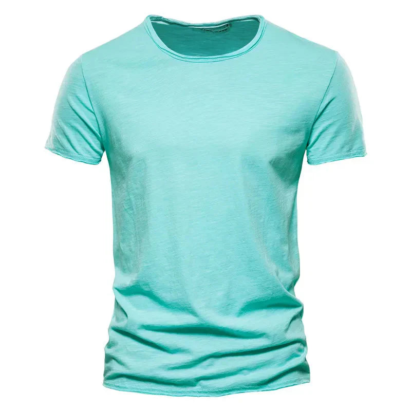 Men's Soft Cotton T-Shirt Lightweight Relaxed Fit Everyday Casual