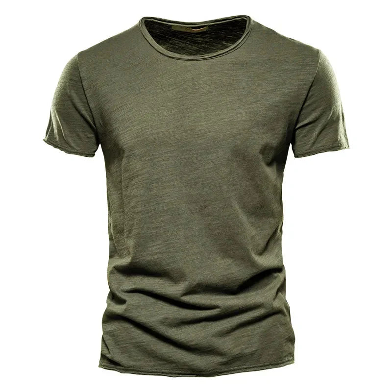Men's Soft Cotton T-Shirt Lightweight Relaxed Fit Everyday Casual