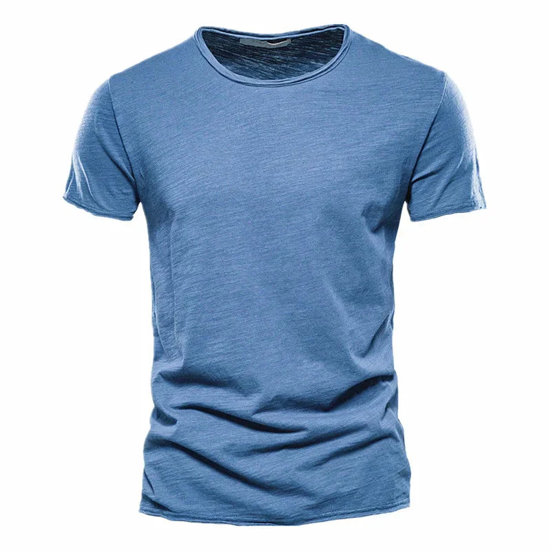Men's Soft Cotton T-Shirt Lightweight Relaxed Fit Everyday Casual