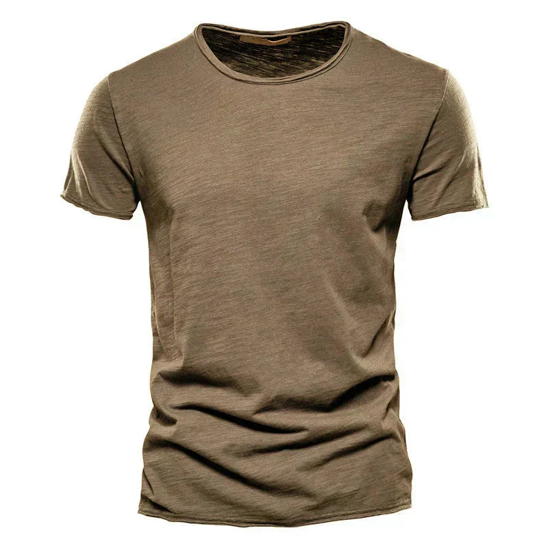 Men's Soft Cotton T-Shirt Lightweight Relaxed Fit Everyday Casual