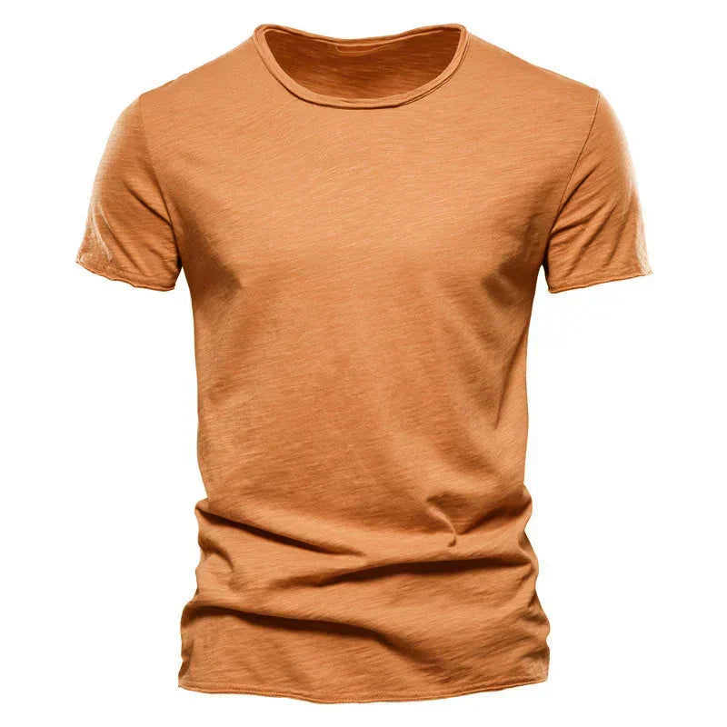 Men's Soft Cotton T-Shirt Lightweight Relaxed Fit Everyday Casual