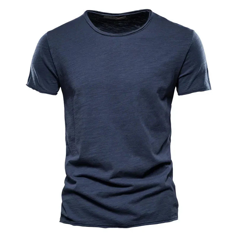 Men's Soft Cotton T-Shirt Lightweight Relaxed Fit Everyday Casual