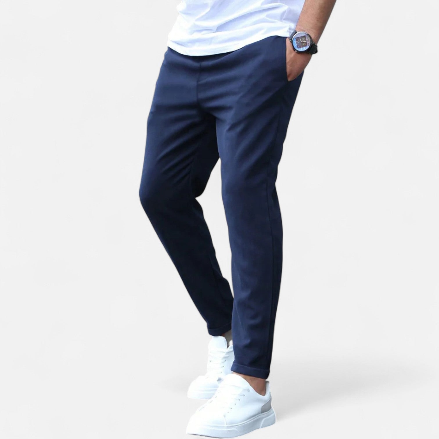 Men's Stretch Formal Trousers for Dynamic Comfort Smart Occasions