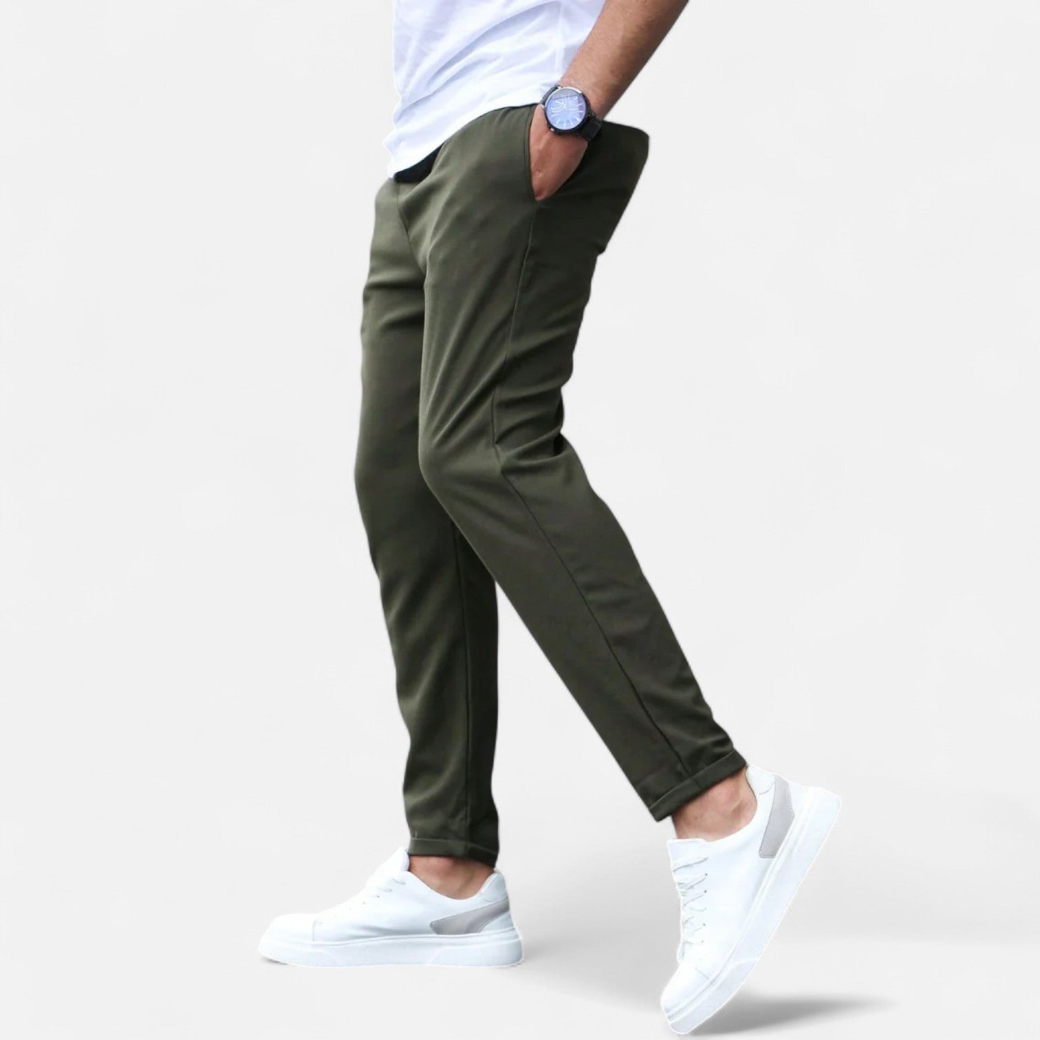 Men's Stretch Formal Trousers for Dynamic Comfort Smart Occasions