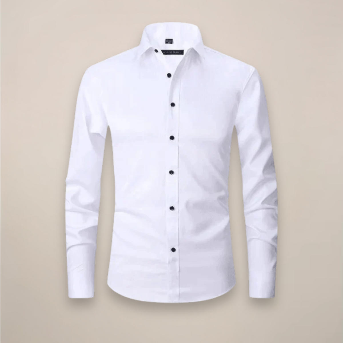 Men's Structured Fit Wrinkle-Free Long Sleeve Button-Down Shirt