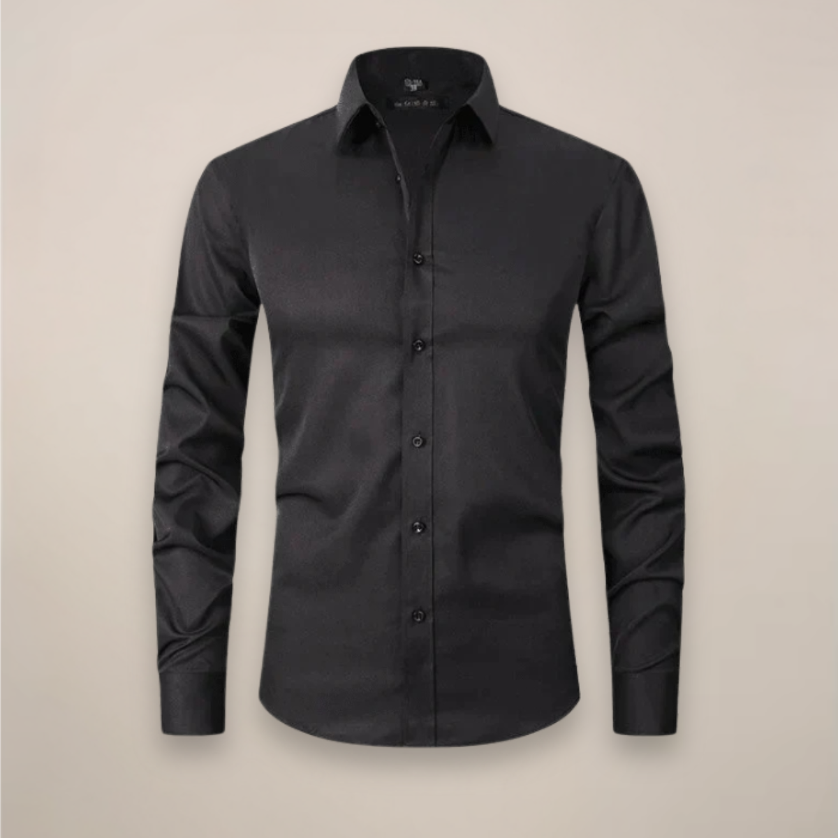 Men's Structured Fit Wrinkle-Free Long Sleeve Button-Down Shirt