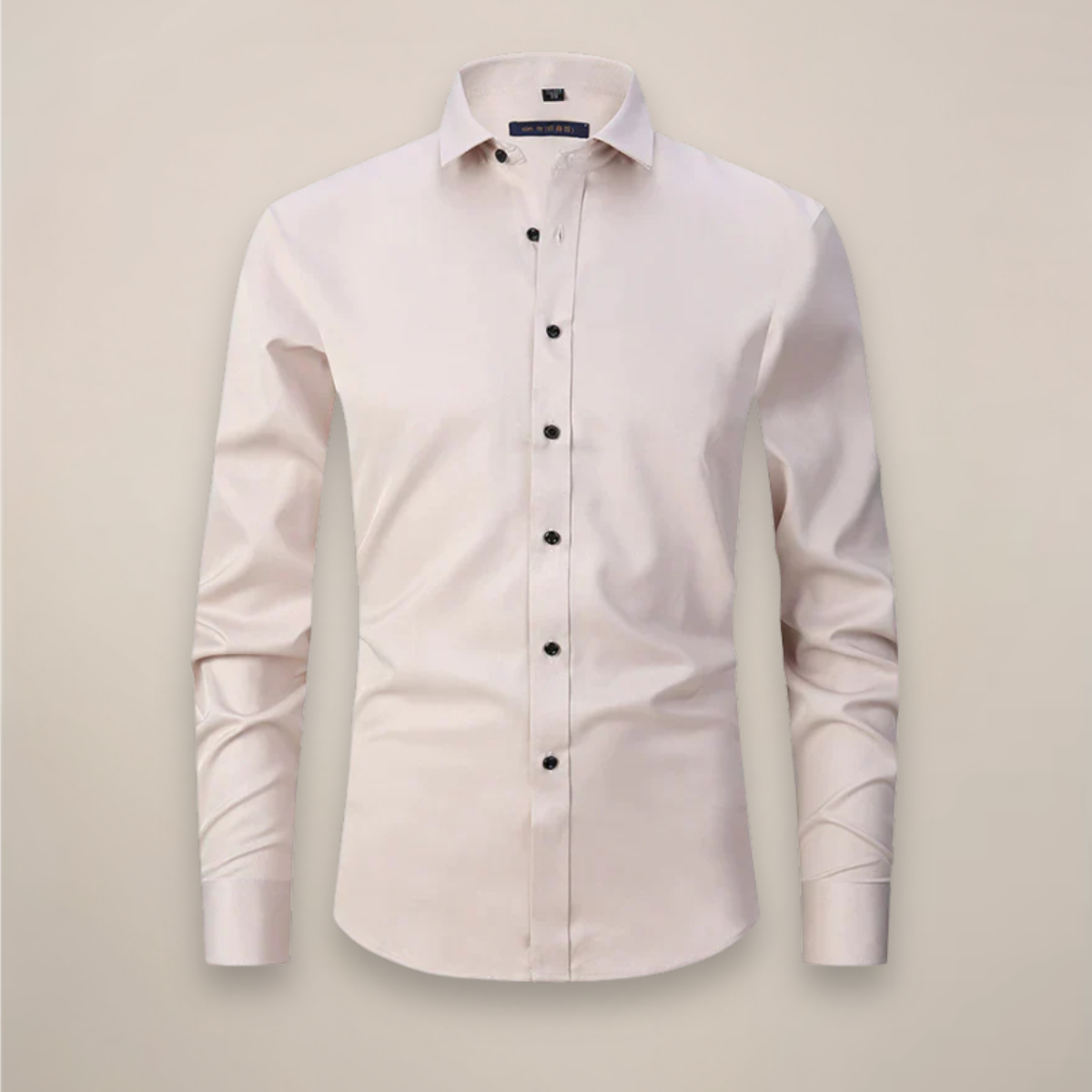 Men's Structured Fit Wrinkle-Free Long Sleeve Button-Down Shirt