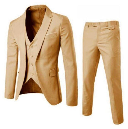 Men's Two-Piece Suit Elegant Slim Fit Wedding and Formal Events
