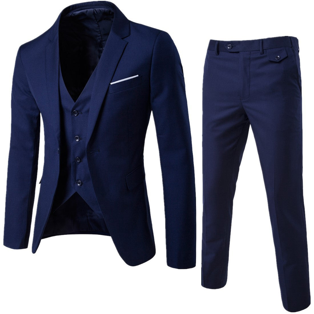 Men's Two-Piece Suit Elegant Slim Fit Wedding and Formal Events