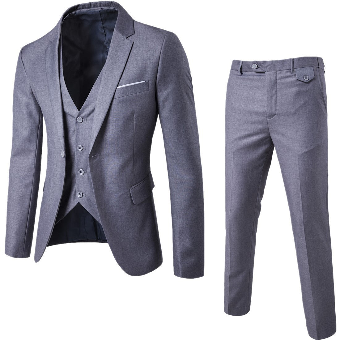 Men's Two-Piece Suit Elegant Slim Fit Wedding and Formal Events
