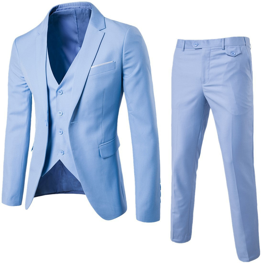 Men's Two-Piece Suit Elegant Slim Fit Wedding and Formal Events