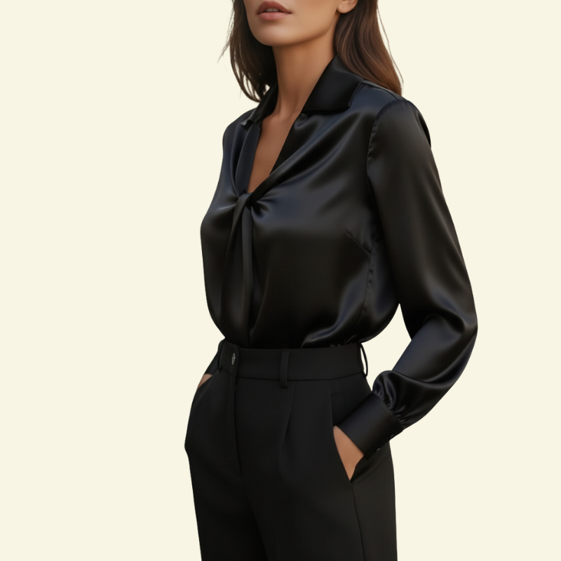 Women's Elegant Refined Blouse Sophisticated Feminine Timeless Style