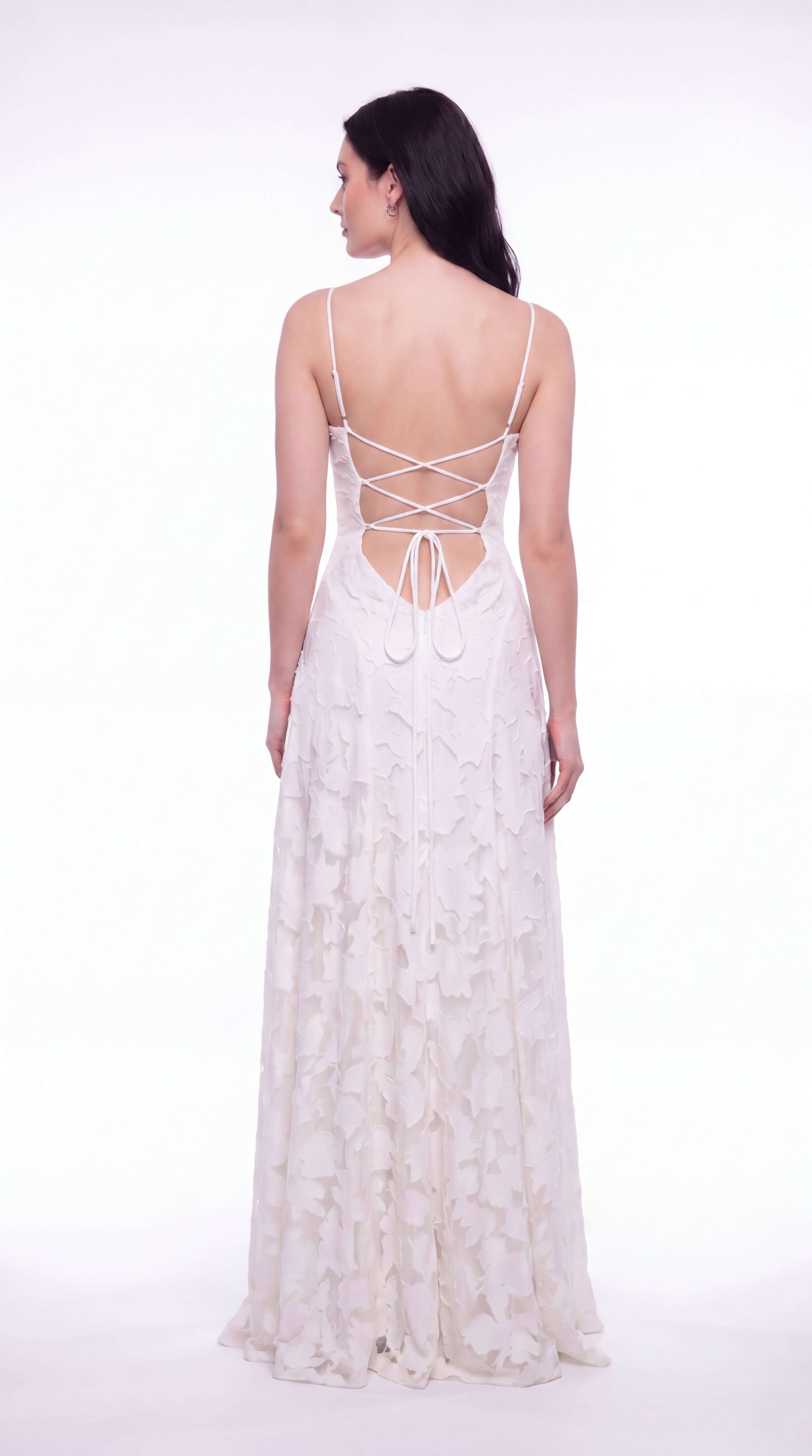 Women's Floral Maxi Dress Thin Straps Wedding Guest Evening Gown - 8