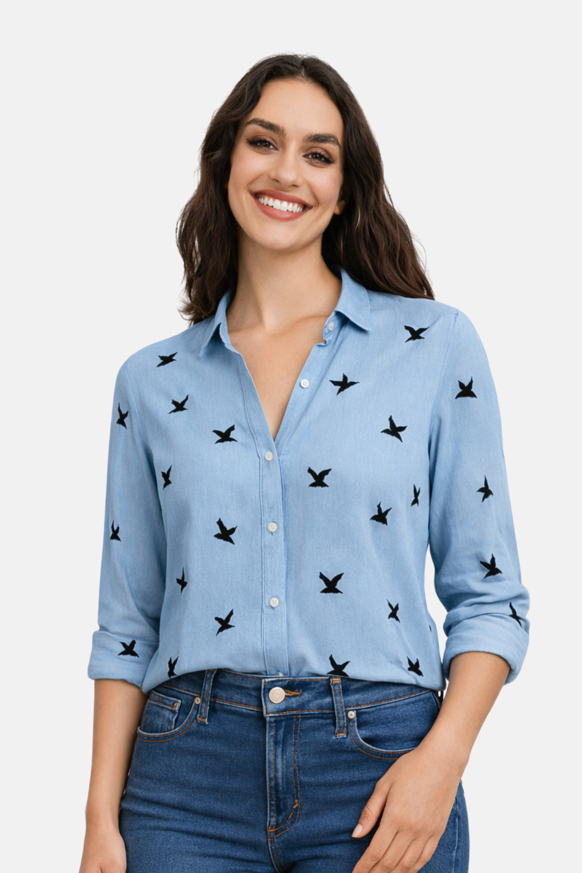 Women's Lightweight Summer Blouse Elegant Casual Office to Leisure