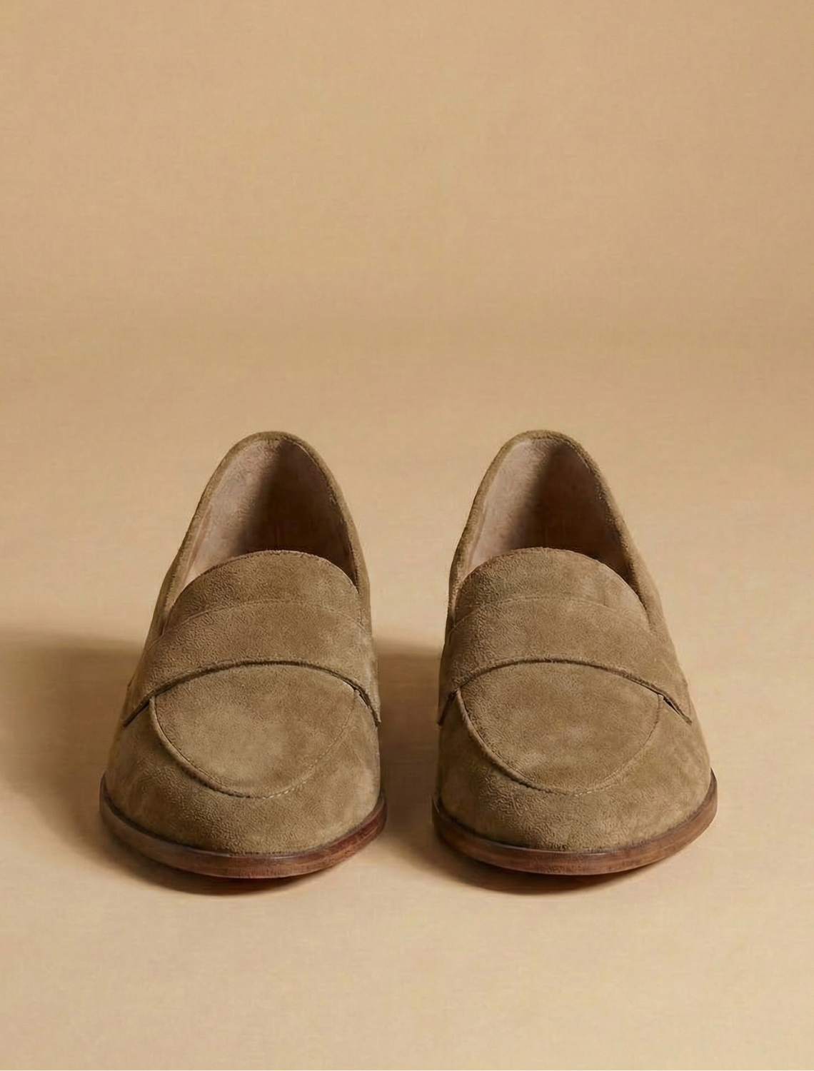 Women's Penny Loafers Rounded Toe Low Block Heel Slip On