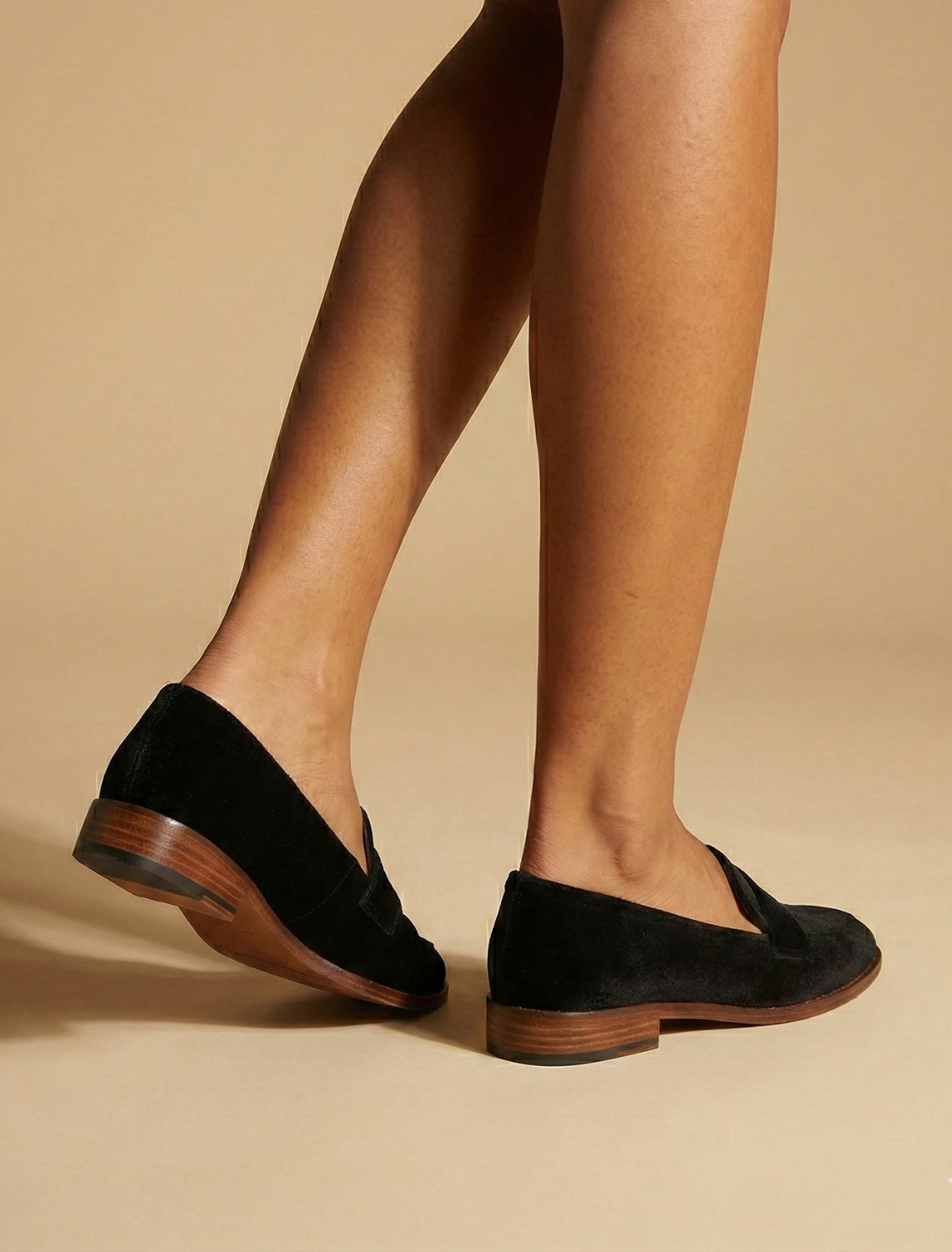 Women's Penny Loafers Rounded Toe Low Block Heel Slip On