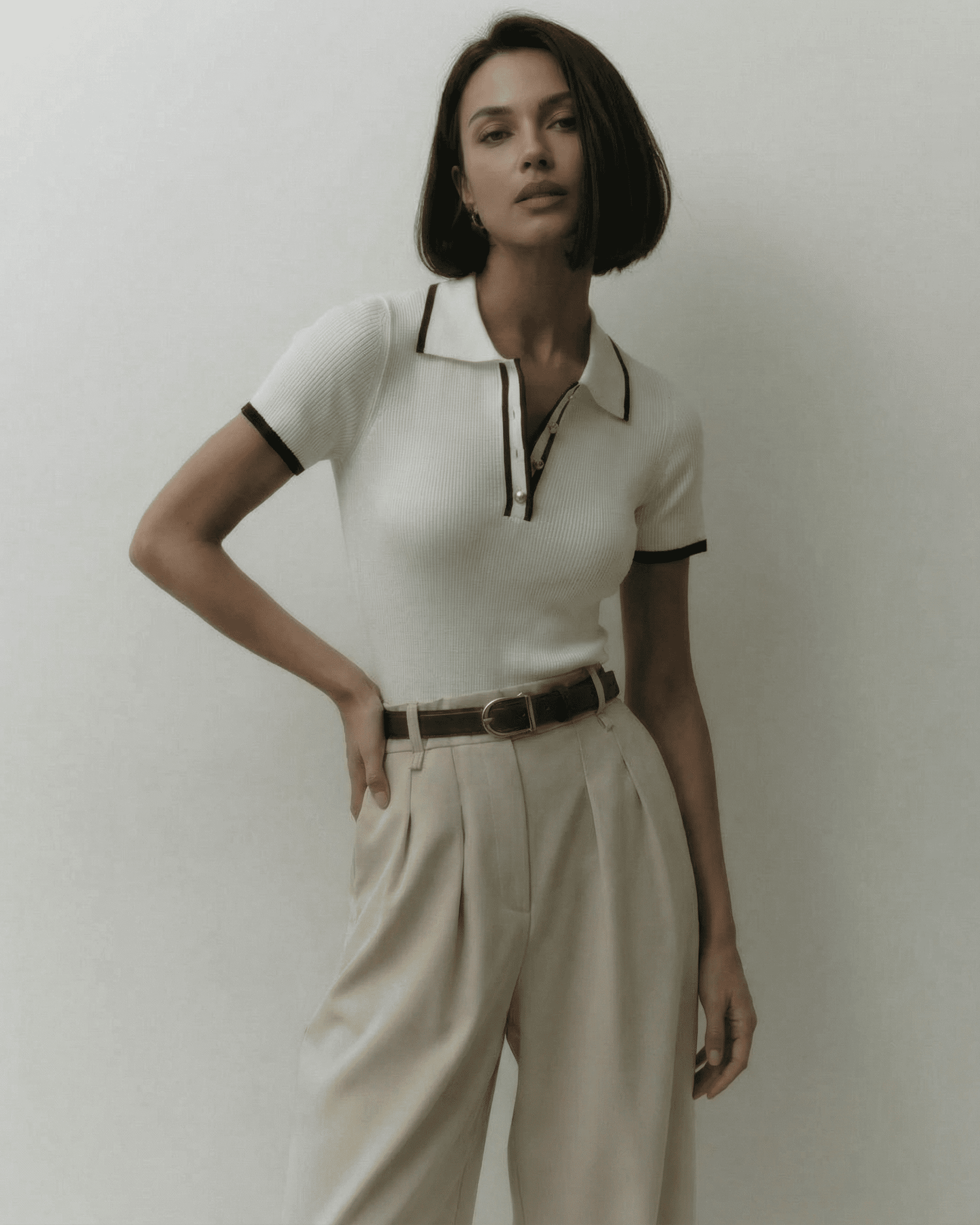 Women's Polo Shirt Slim Fit Breathable Casual Summer Style