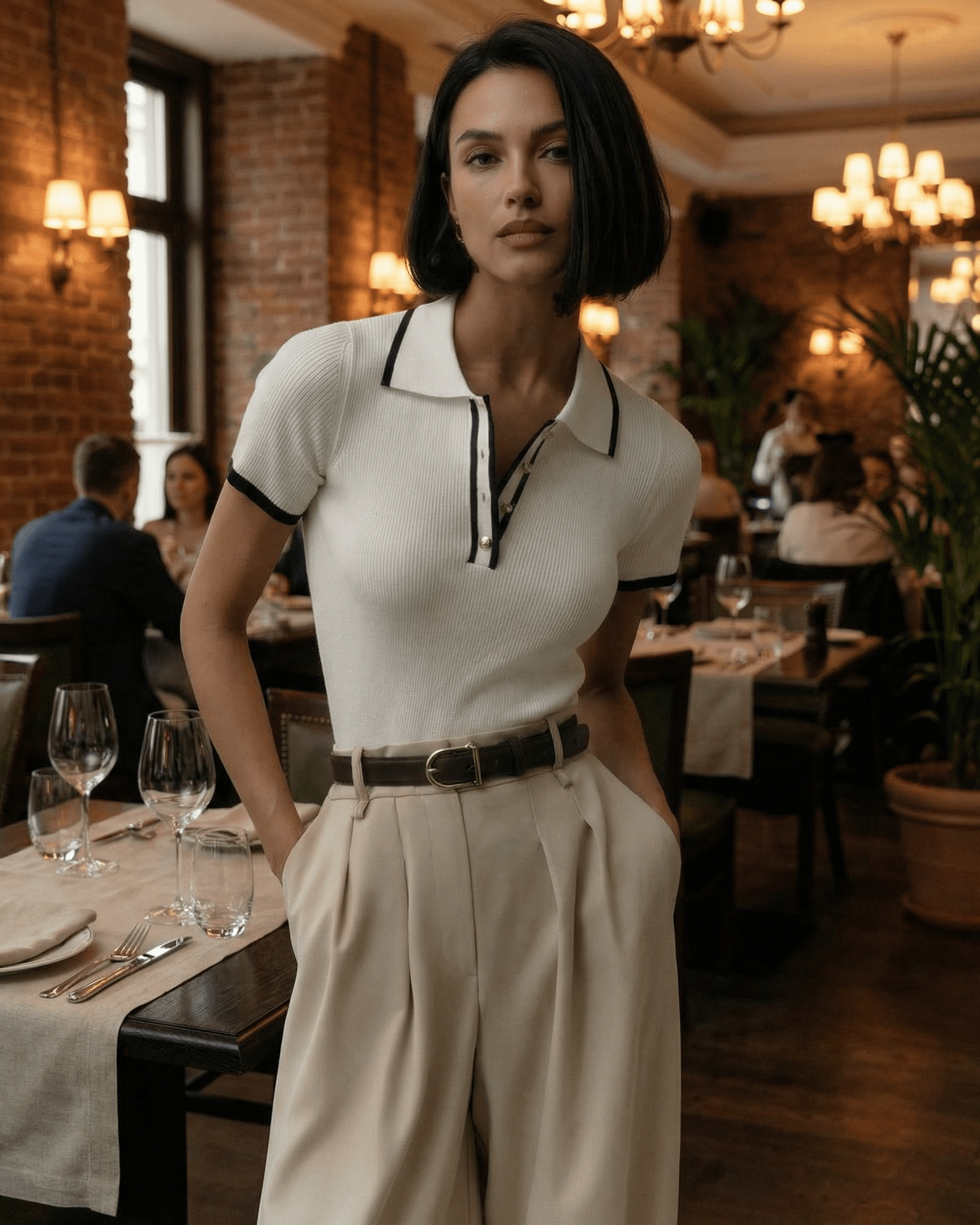 Women's Polo Shirt Slim Fit Breathable Casual Summer Style