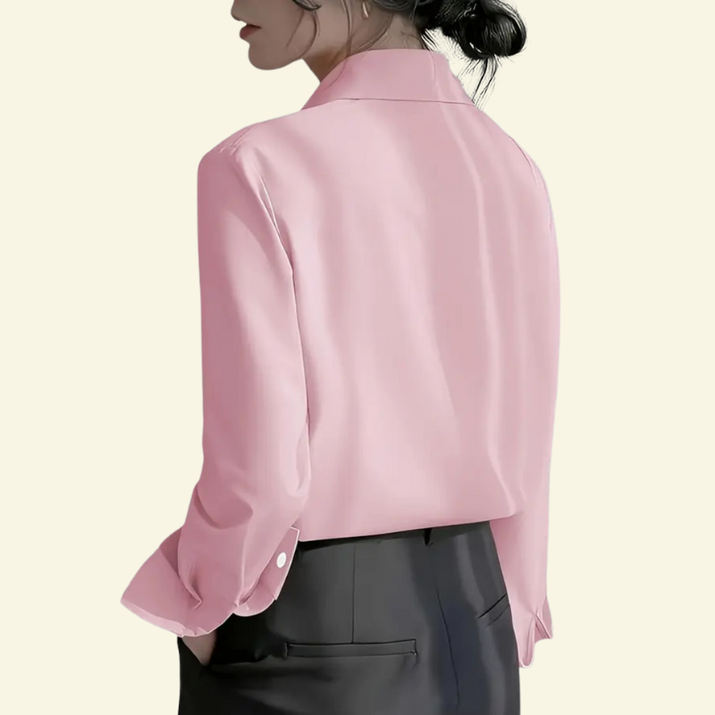 Women's Structured Shirt Elegant Smart Casual Versatile Refined Style